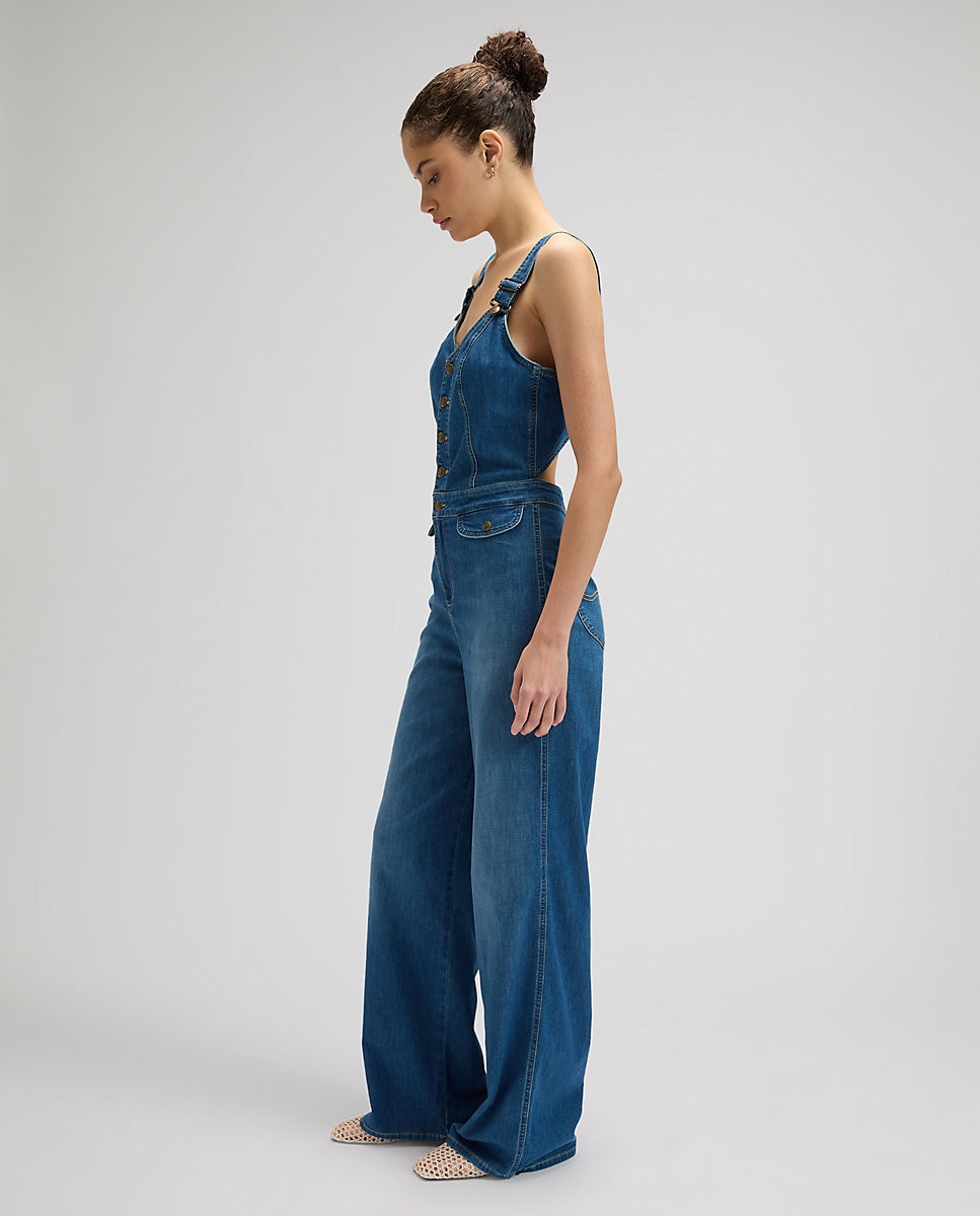 Mono vaquero de mujer largo - Lee - Azul denim Azul denim-4