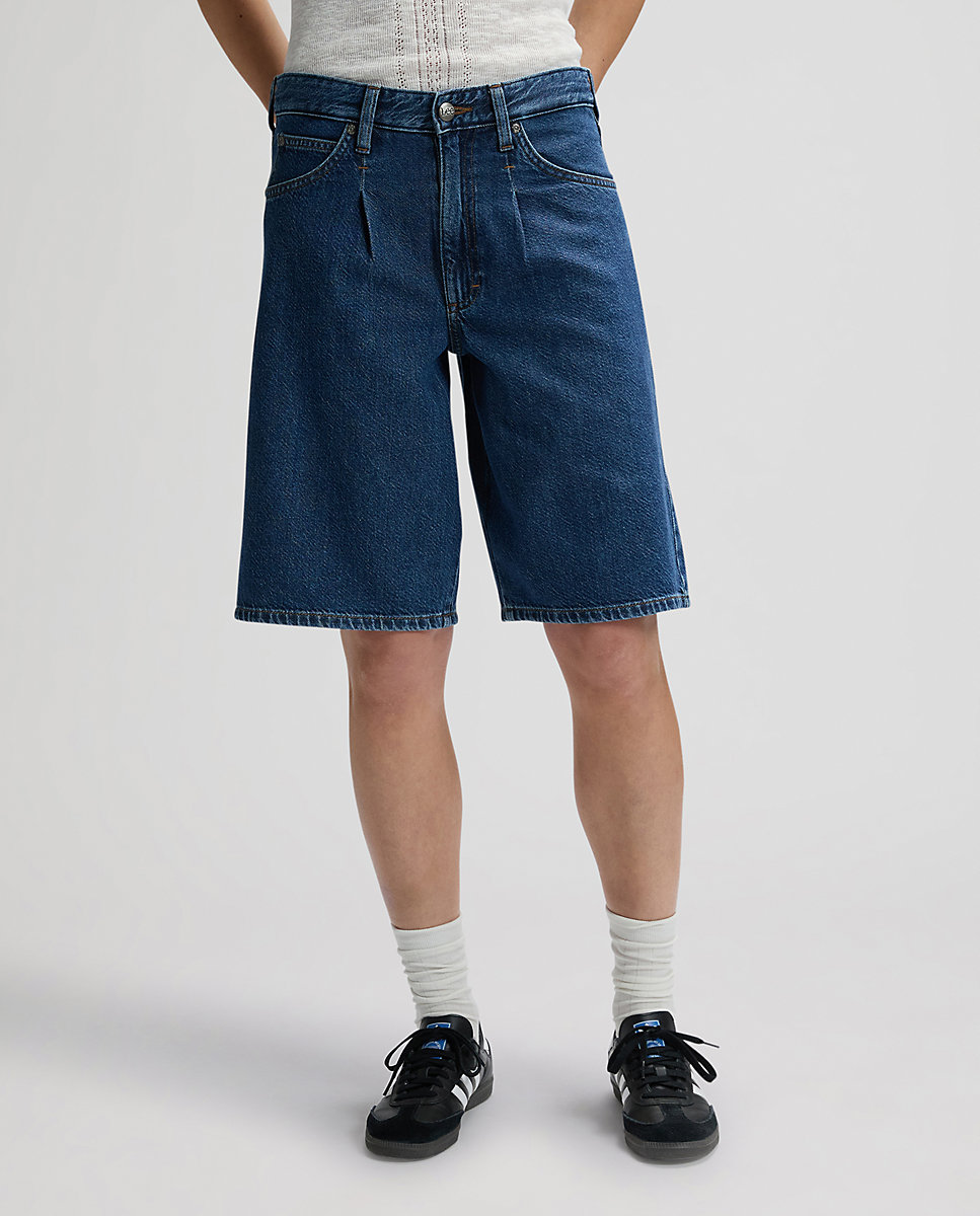 Imagen 0 de Vaqueros cortos de mujer jort de corte relaxed Azul