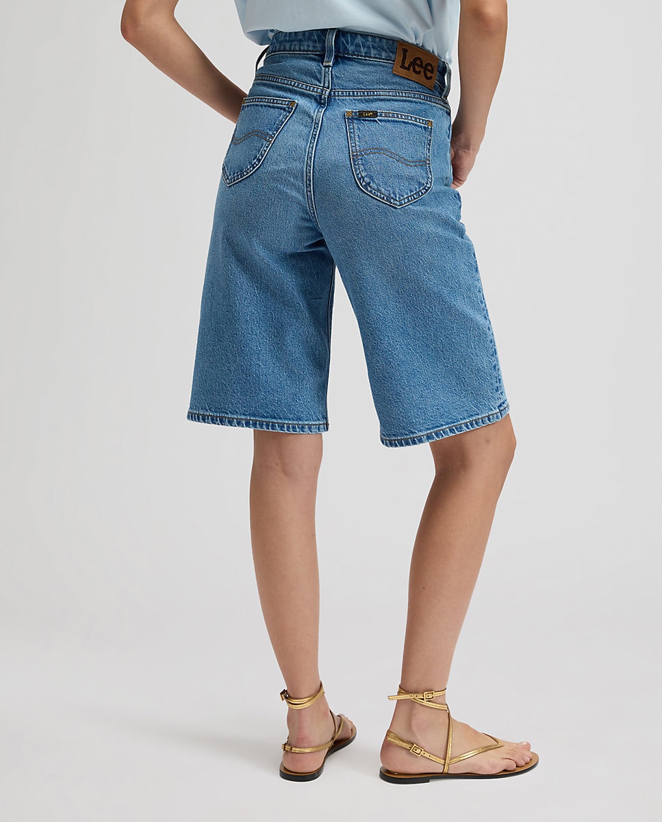 Pantalón corto vaquero de mujer Jort - Lee - Azul denim Azul denim-2