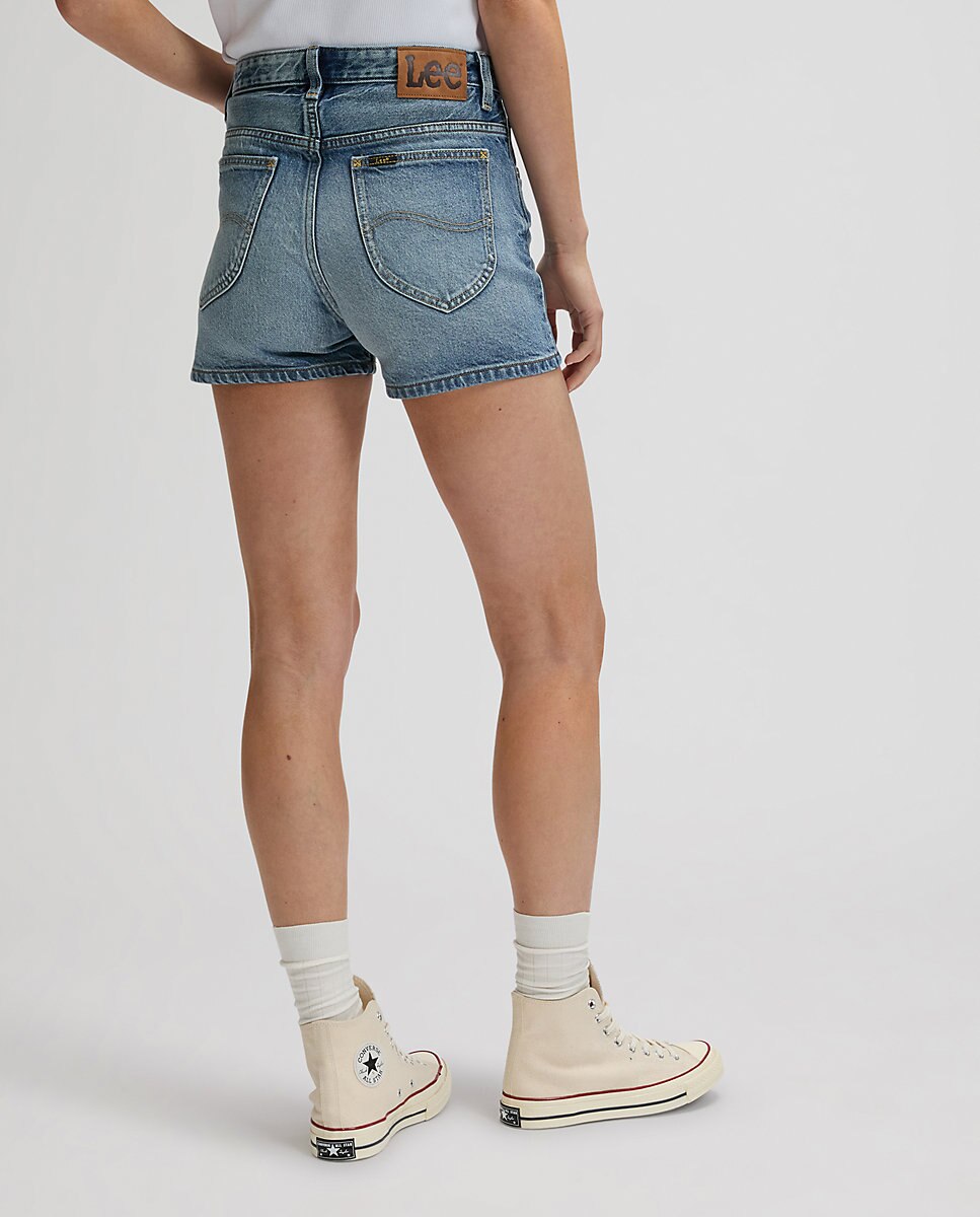 Short vaquero de mujer cowboy 3 inch - Lee - Azul denim Azul denim-2