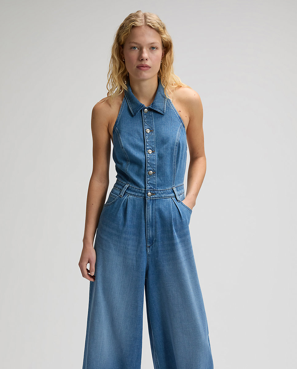 Mono vaquero de mujer largo - Lee - Azul denim Azul denim-1
