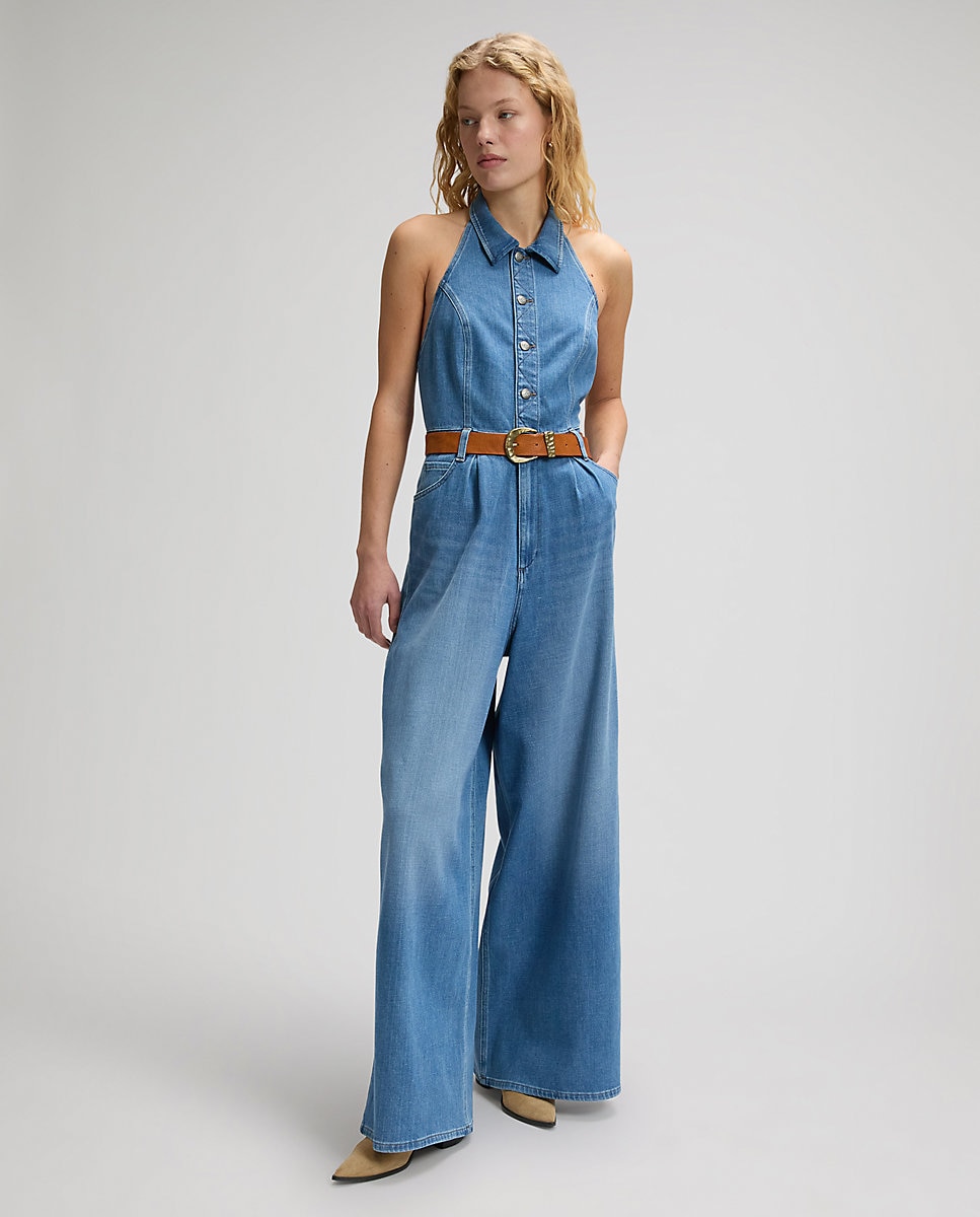 Mono vaquero de mujer largo - Lee - Azul denim Azul denim-3