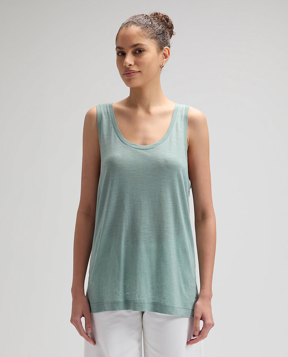 Camiseta de tirantes de mujer con canesú trasero - Lee - Azul Azul-1