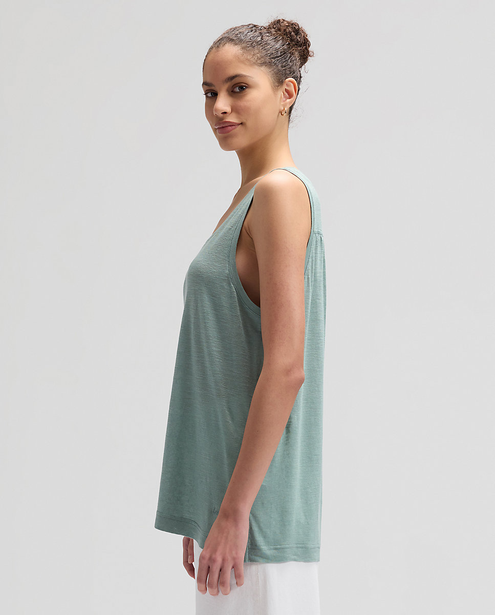 Camiseta de tirantes de mujer con canesú trasero - Lee - Azul Azul-4