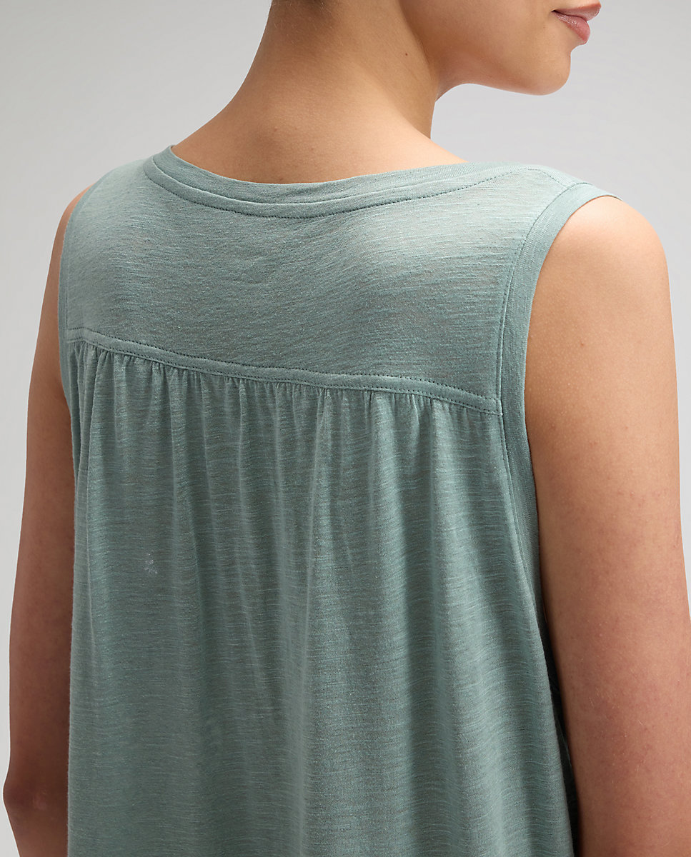 Camiseta de tirantes de mujer con canesú trasero - Lee - Azul Azul-5