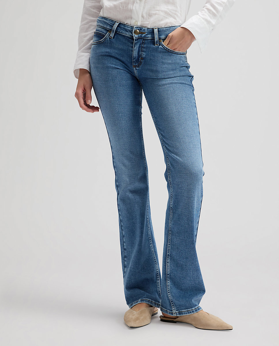 Vaquero campana Jessica de mujer de tiro bajo - Lee - Azul denim Azul denim-1