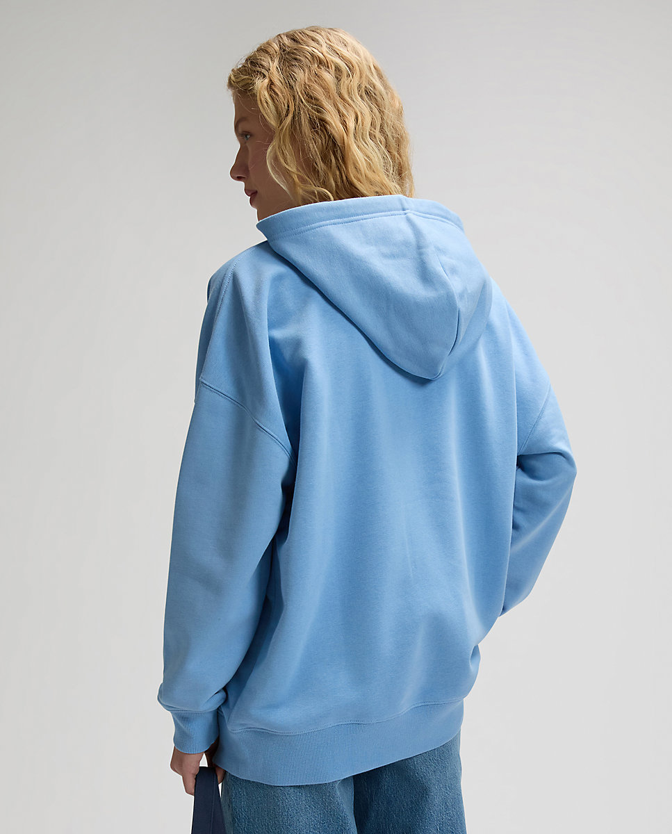 Sudadera de mujer con capucha y corte superholgado - Lee - Azul Azul-2