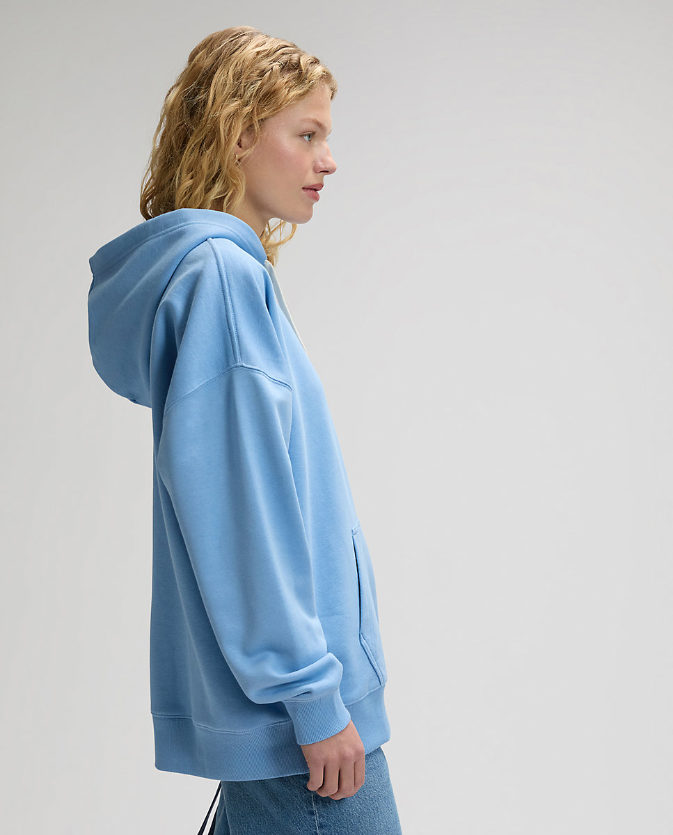 Sudadera de mujer con capucha y corte superholgado - Lee - Azul Azul-3