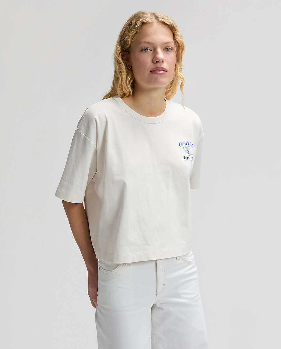 Lee - Camiseta de mujer de manga corta de corte relaxed.