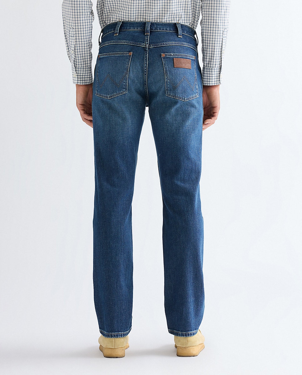 Vaquero Greensboro de hombre de tiro medio y pierna recta - Wrangler - Azul denim Azul denim-2