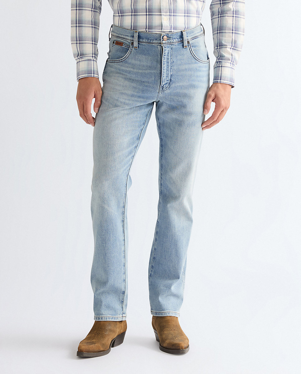 Vaquero Texas de hombre de corte recto auténtico - Wrangler - Azul denim Azul denim-1