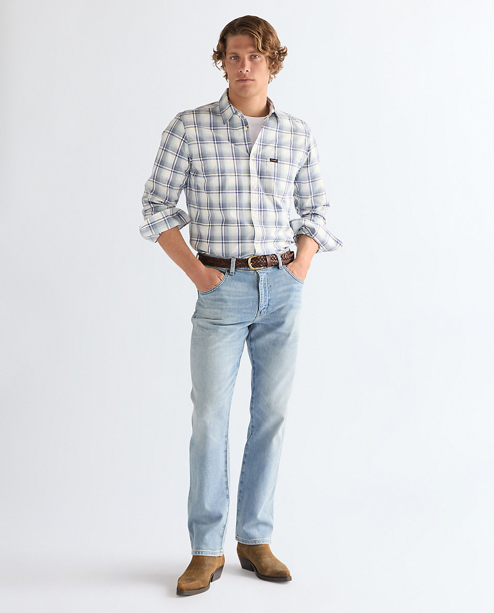 Vaquero Texas de hombre de corte recto auténtico - Wrangler - Azul denim Azul denim-3