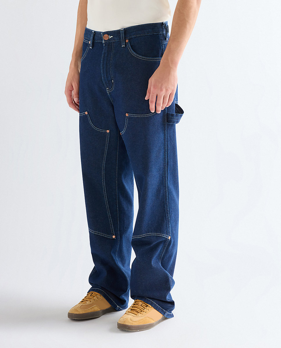 Wrangler - Vaqueros de hombre double knee carpenter de corte relaxed.
