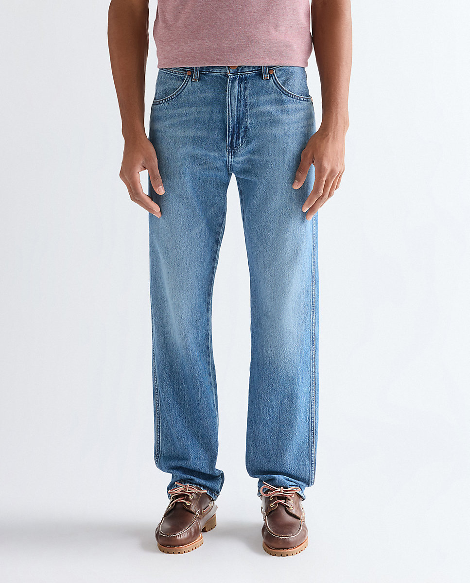 Vaquero de Hombre Frontier de corte relaxed straight en azul - Wrangler - Azul denim Azul denim-1