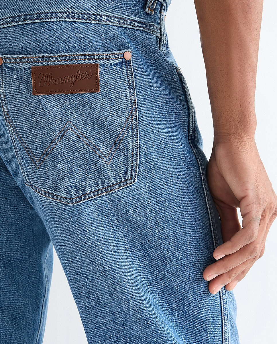 Vaquero de Hombre Frontier de corte relaxed straight en azul - Wrangler - Azul denim Azul denim-4
