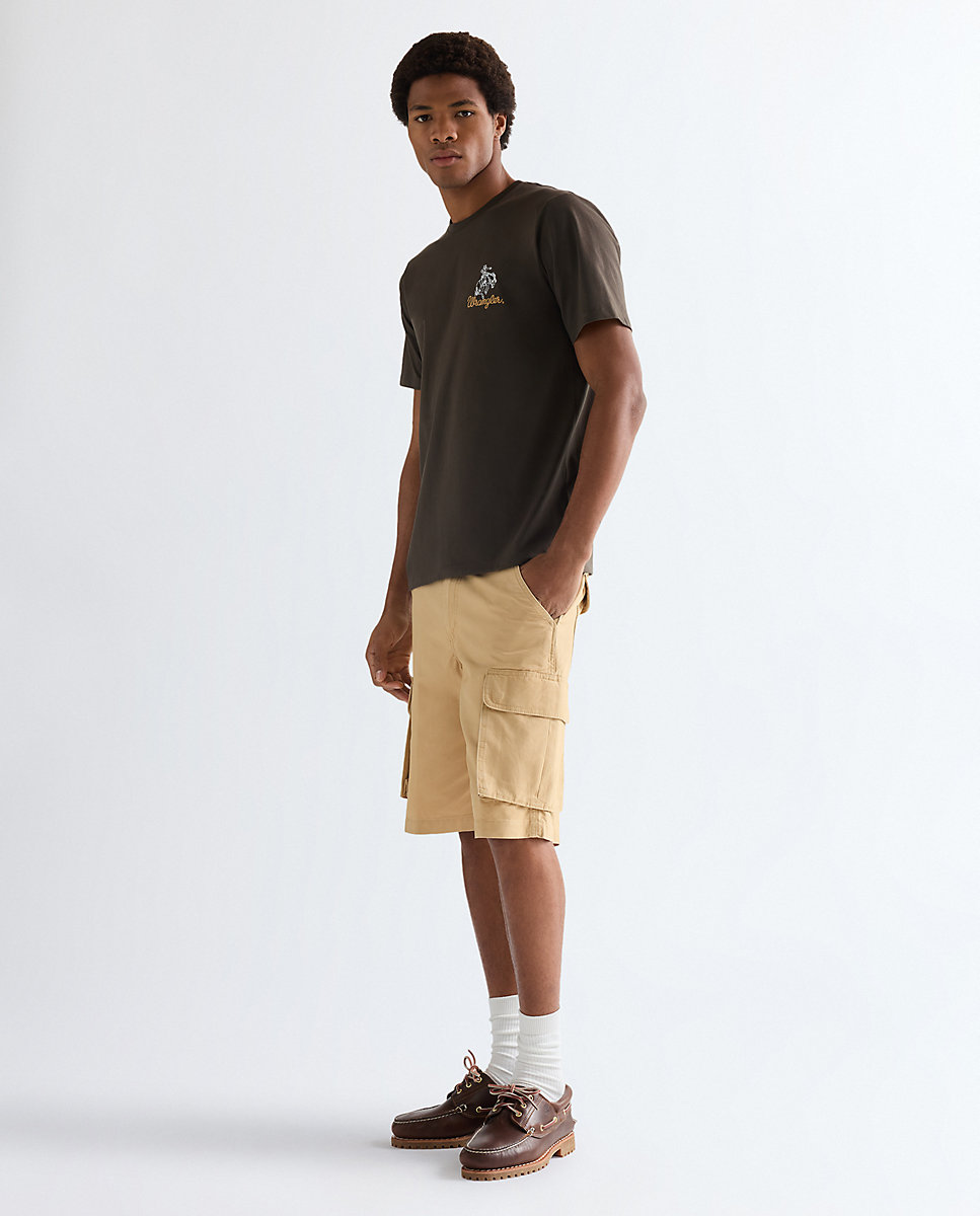 Pantalones cortos cargo de hombre - Wrangler - Marrón claro Marrón claro-3