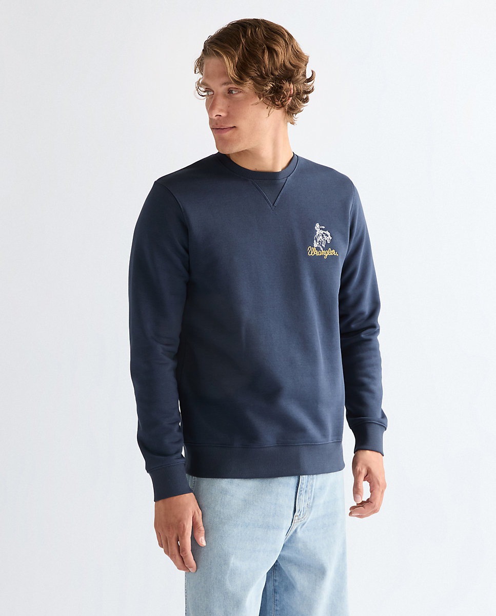 Imagen 0 de Sudadera lisa de hombre en azul Azul marino