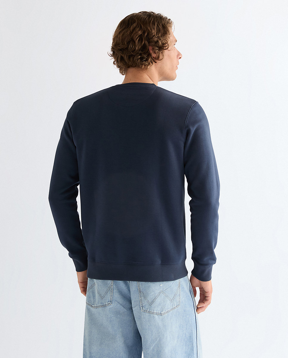 Sudadera lisa de hombre en azul - Wrangler - Azul marino Azul marino-2