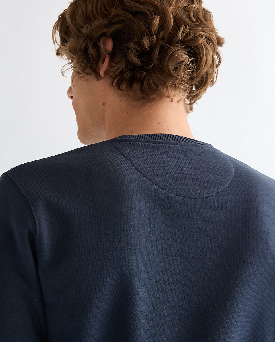 Sudadera lisa de hombre en azul - Wrangler - Azul marino Azul marino-5