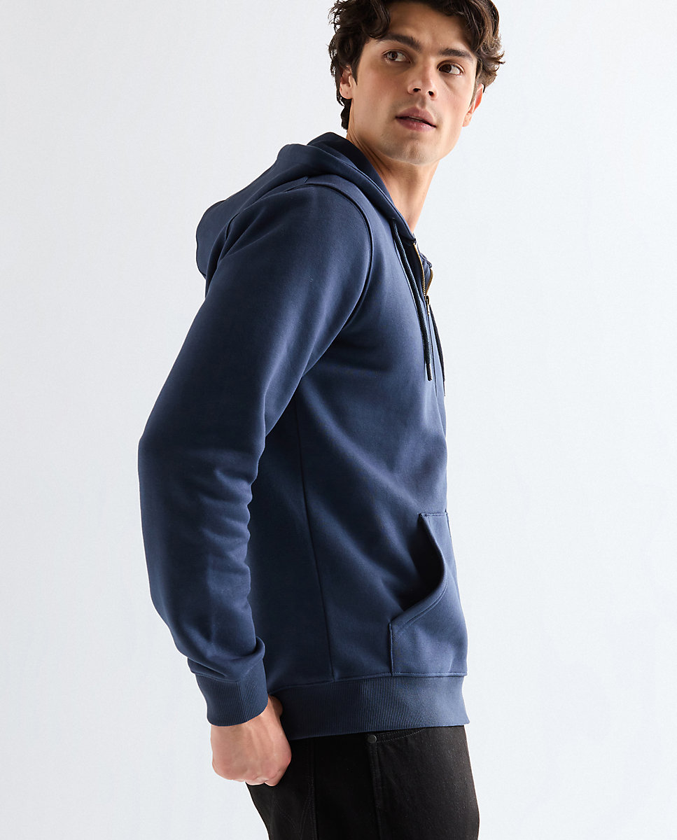 Sudadera con capucha de hombre con cremarella - Wrangler - Negro Negro-5
