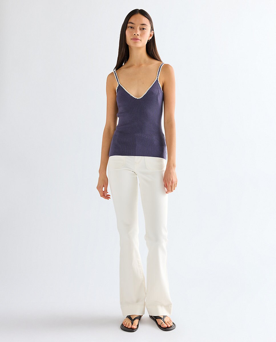 Top crochet sin mangas - Wrangler - Azul/Gris Azul/Gris-3