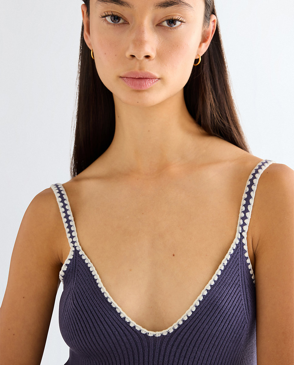 Top crochet sin mangas - Wrangler - Azul/Gris Azul/Gris-4