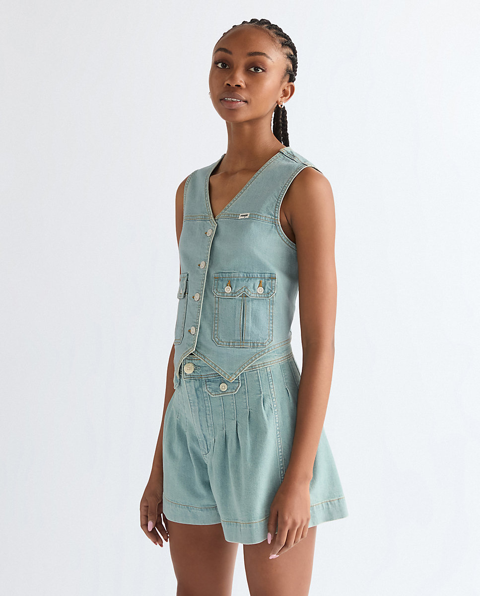 Imagen 0 de Chaleco vaquero de Mujer en azul claro Azul denim