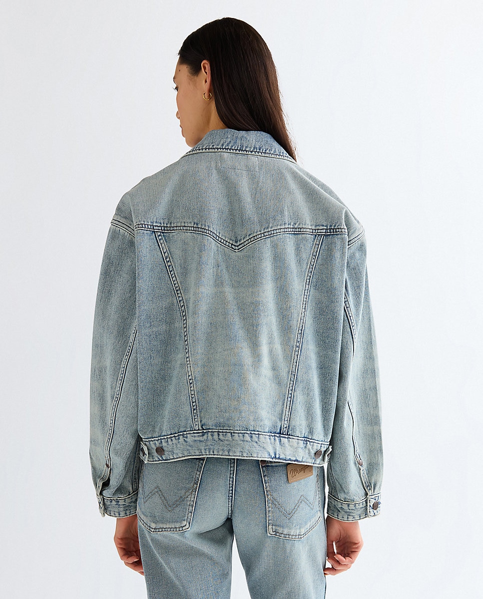 Cazadora vaquera de mujer de corte relaxed - Wrangler - Azul denim Azul denim-2