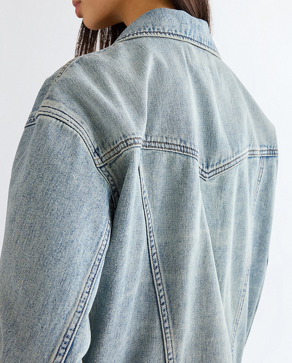 Cazadora vaquera de mujer de corte relaxed - Wrangler - Azul denim Azul denim-5