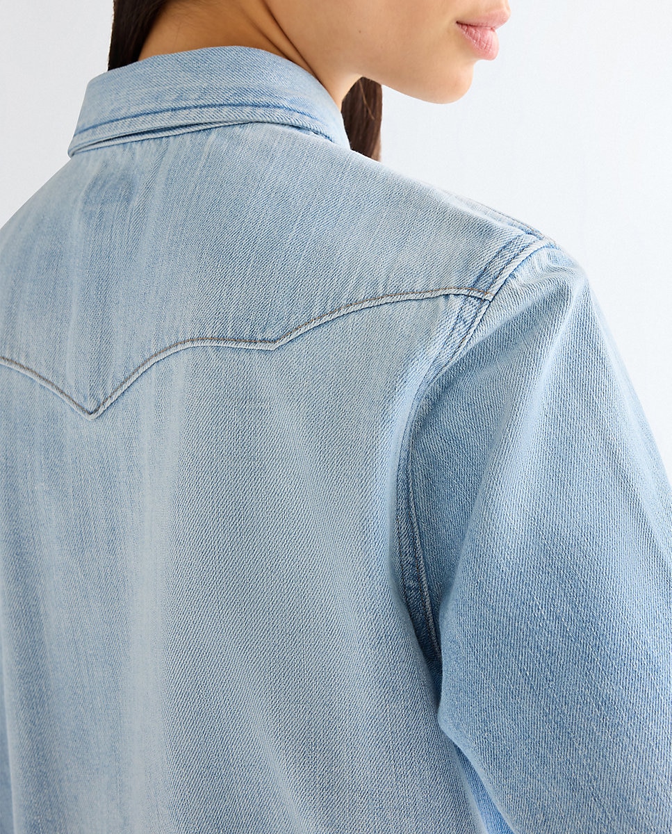 Camisa vaquera de mujer en azul - Wrangler - Azul denim Azul denim-5