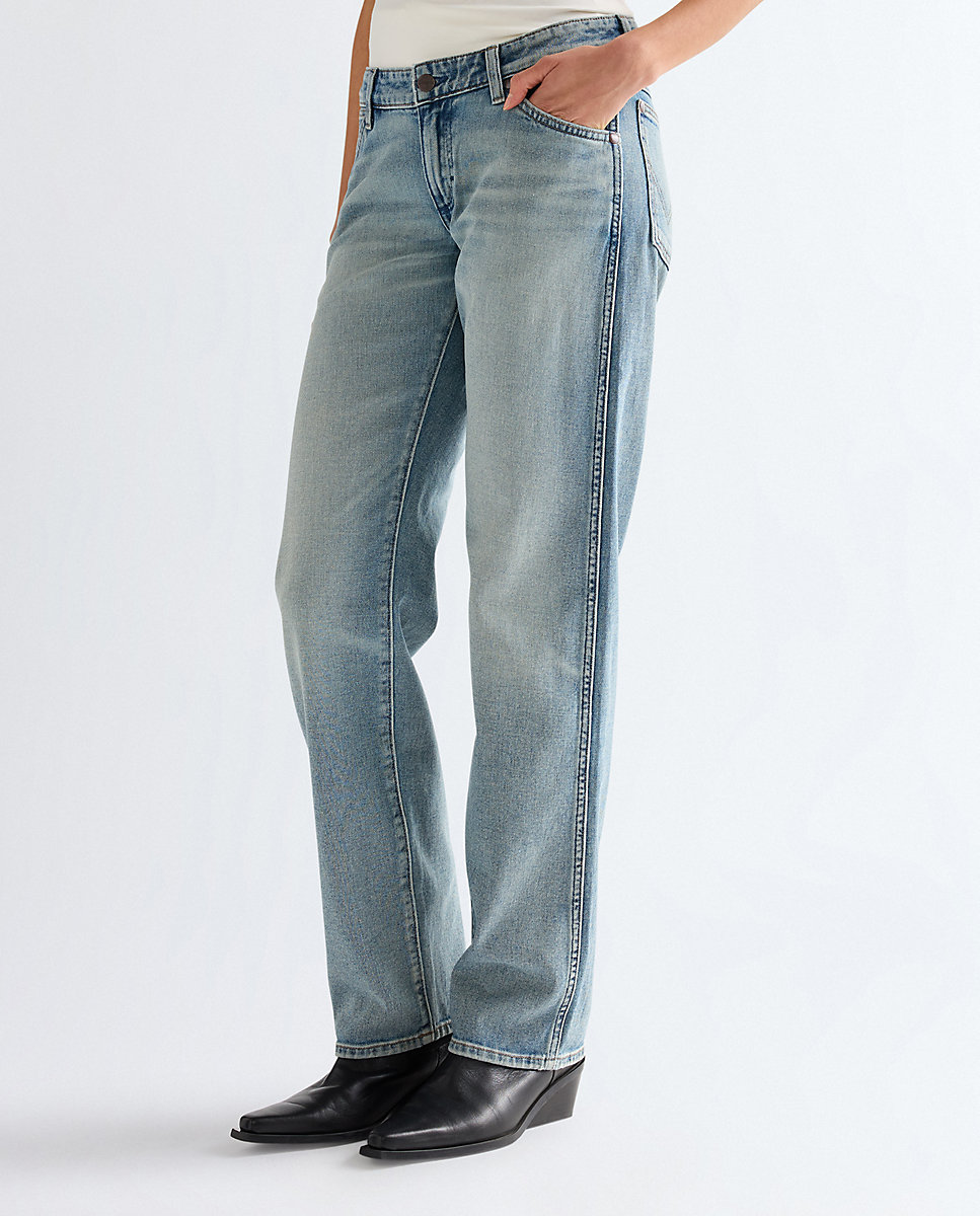 Vauquero de mujer low rise cowboy de corte recto - Wrangler - Azul denim Azul denim-2