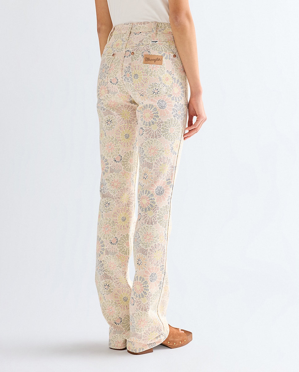 Vaquero de mujer de corte campana y cintura regular - Wrangler - Natural Natural-2