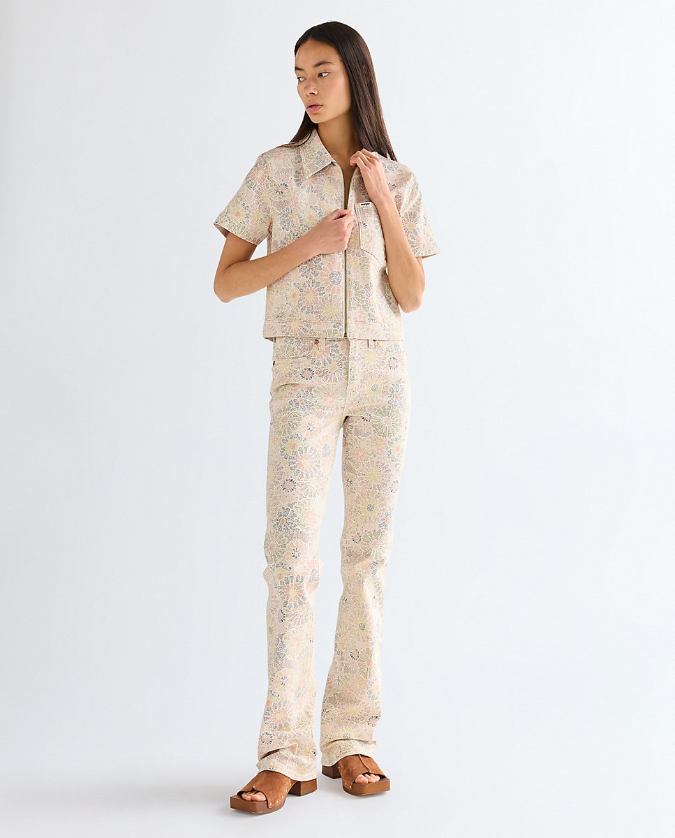 Vaquero de mujer de corte campana y cintura regular - Wrangler - Natural Natural-3