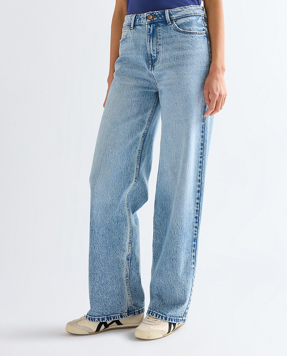 Vaquero de mujer de corte recto y loose con cintura regular - Wrangler - Azul denim Azul denim-2