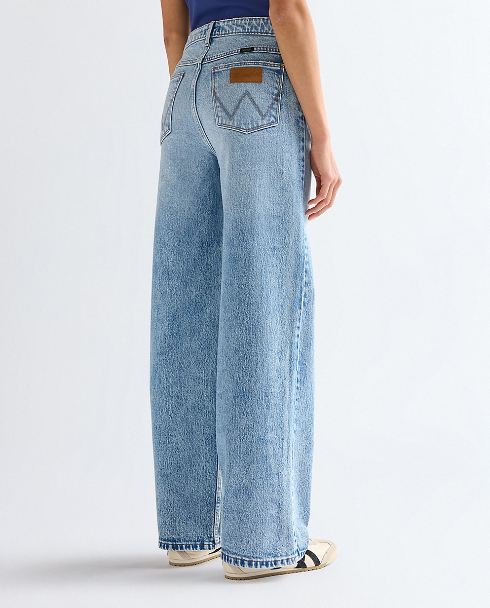 Vaquero de mujer de corte recto y loose con cintura regular - Wrangler - Azul denim Azul denim-3