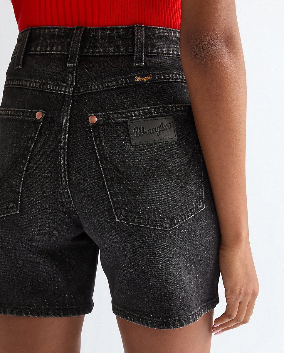 Short vaquero de mujer cowboy 5 inch en negro - Wrangler - Azul Azul-4