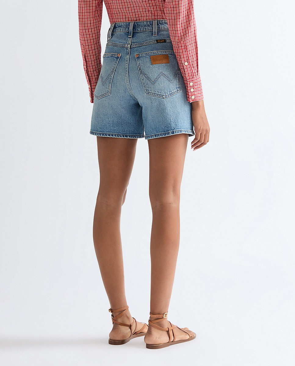 Short vaquero de mujer cowboy 5 inch en - Wrangler - Azul Azul-2