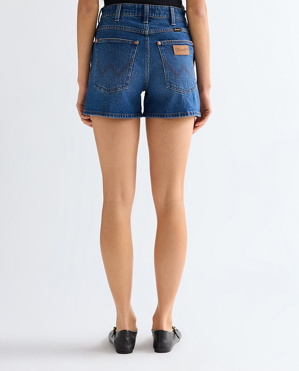 Vaqueros cortos de mujer de corte relaxed - Wrangler - Azul Azul-2