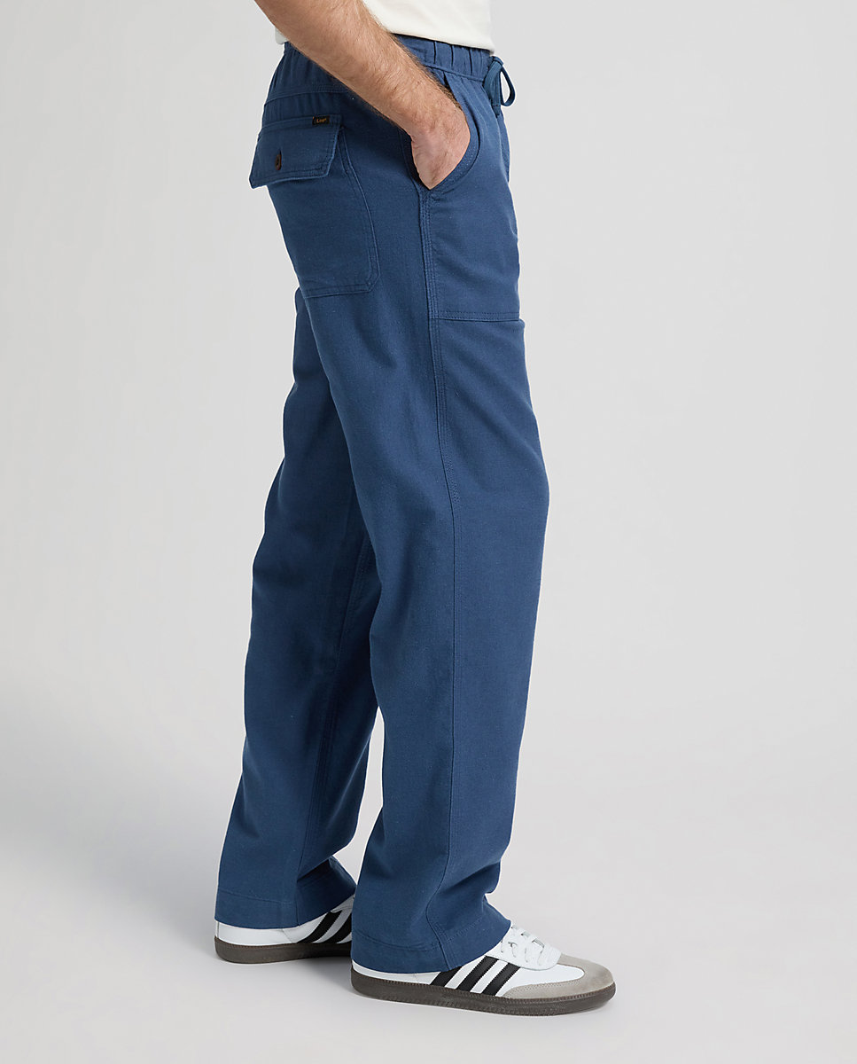 Imagen 4 de Pantalón de hombre utility drawstring de corte relaxed - Lee - Azul Azul