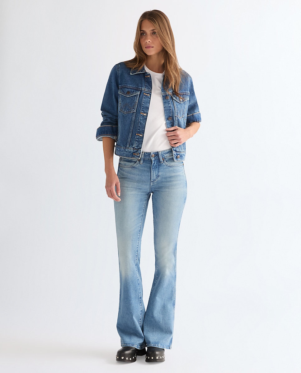 Cazadora vaquera de mujer de corte regular - Wrangler - Azul denim Azul denim-3