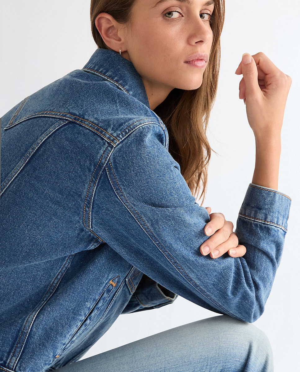 Cazadora vaquera de mujer de corte regular - Wrangler - Azul denim Azul denim-5