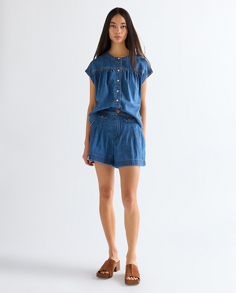 Short vaquero de mujer en - Wrangler - Azul Azul-3