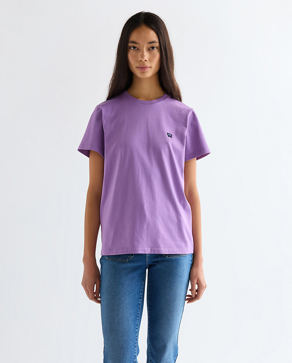 Camiseta de mujer de manga corta de corte regular - Wrangler - Morado Morado-1