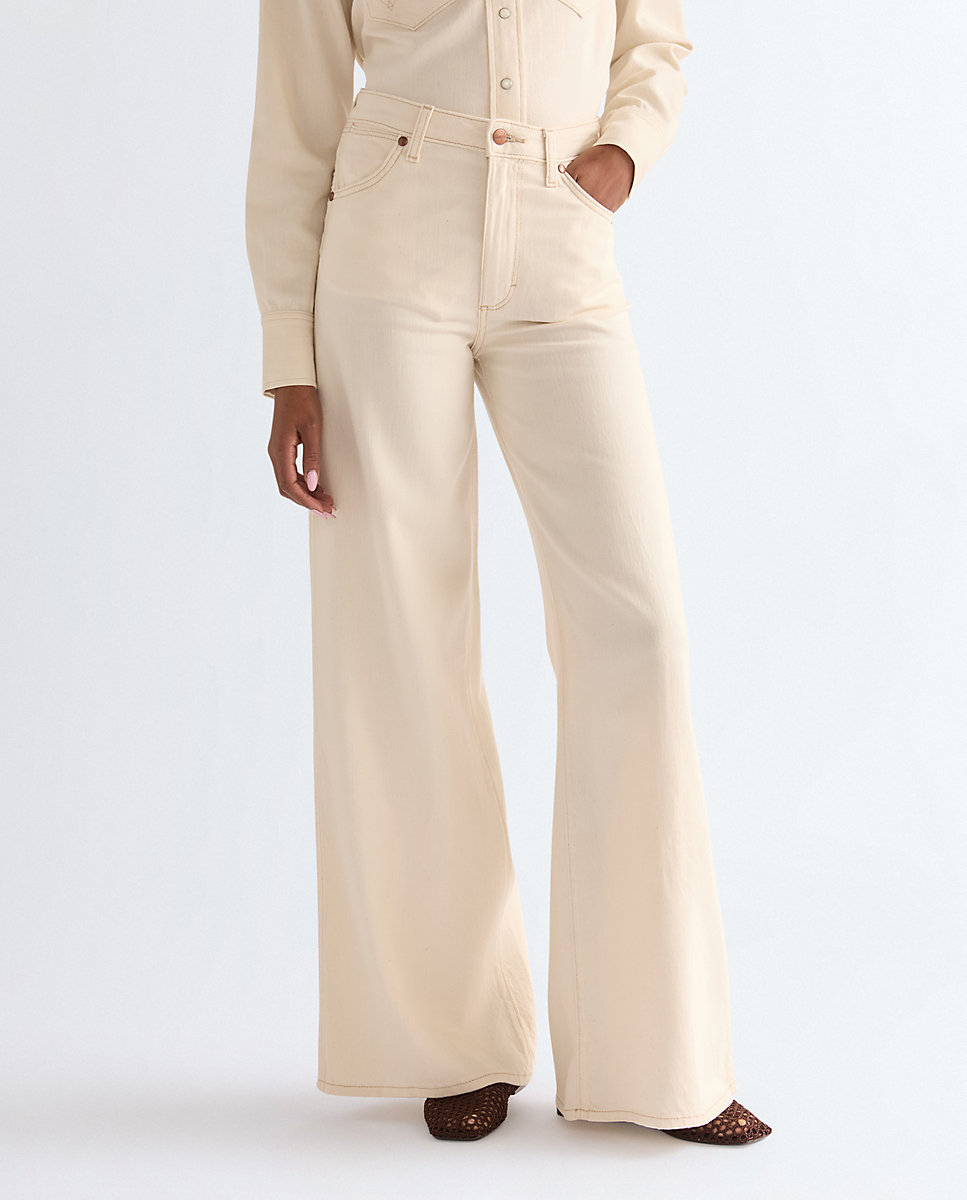 Vaquero de mujer canyon de corte ancho y cintura alta - Wrangler - Blanco Blanco-2