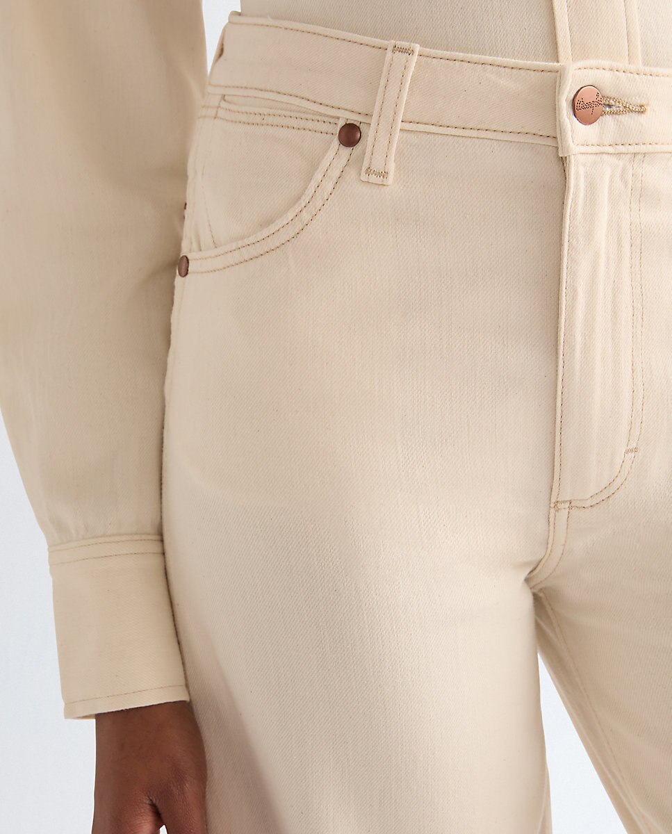 Vaquero de mujer canyon de corte ancho y cintura alta - Wrangler - Blanco Blanco-5