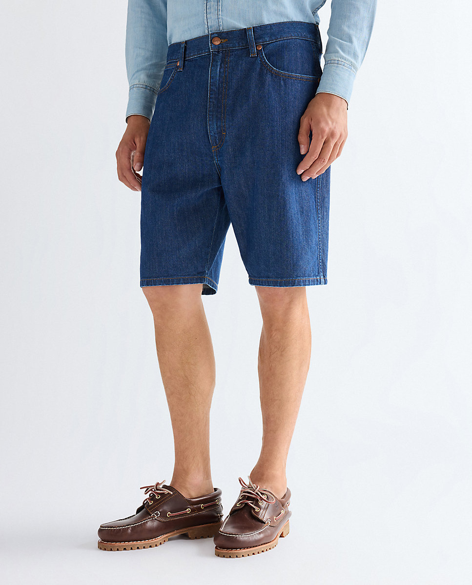 Pantalones cortos vaqueros de hombre Cowboy de corte regular - Wrangler - Azul índigo Azul índigo-1