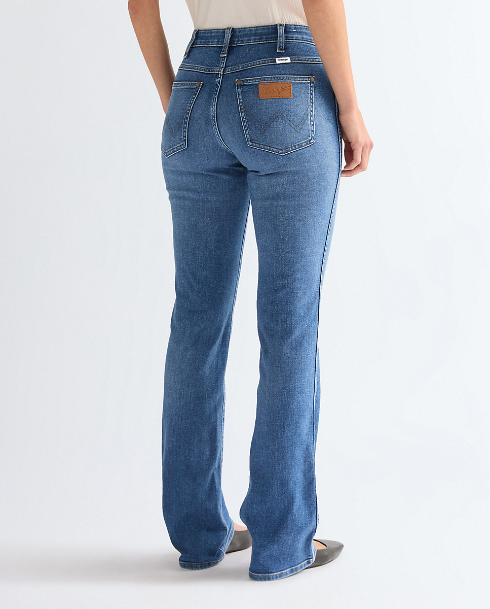 Vaquero de mujer de corte bootcut y cintura regular - Wrangler - Azul denim Azul denim-3