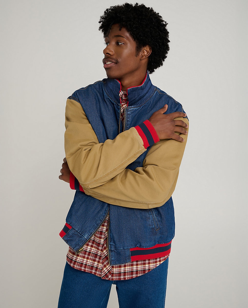 Wrangler|| X Stranger Things ™ Chaqueta de hombre AZUL