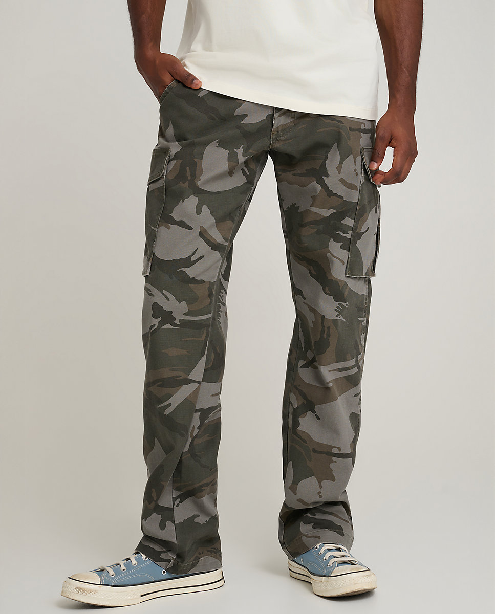 Wrangler® X Stranger Things ™ Pantalon de hombre de corte recto - Verde militar Verde militar-6