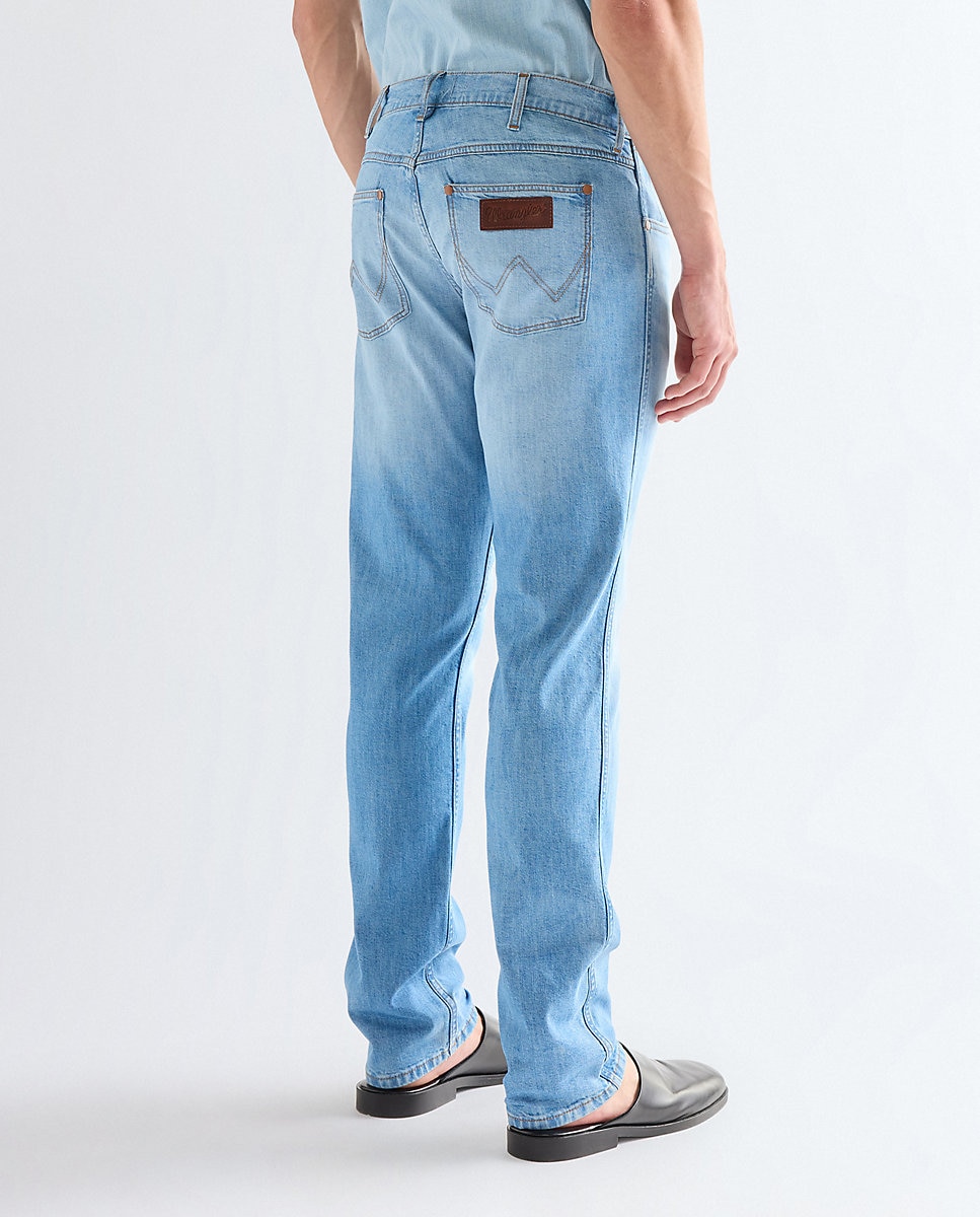 Vaquero Greensboro de hombre de tiro medio y pierna recta - Wrangler - Azul denim Azul denim-2